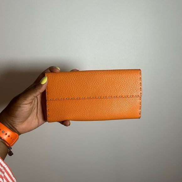 FENDI Selleria Leather Continental Wallet - Picture 6 of 12